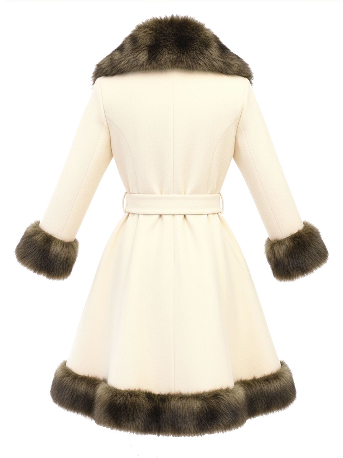 Abrigo patchwork con cuello estilo de los años 50